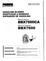 Makita BBX7600CA Owner's manual