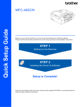 Brother MFC-465CN - Color Inkjet - All-in-One Quick Setup Manual