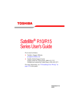 Toshiba Satellite R10 User manual