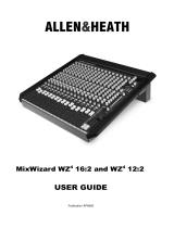 Allen-Heath MixWizard4 WZ4 16:2 16 Channel Rackmountable Mixer User manual