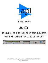 API Audio A2D Dual 312 Preamp AD Owner's manual