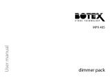 Botex MPX-405 Dimmer User manual
