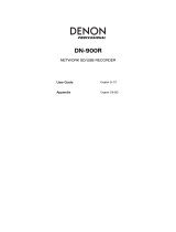 Denon Professional DN 900R User manual
