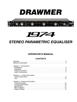 Drawmer 1974 User manual