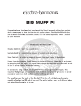 Electro Har­monix BIG MUFF PI Owner's manual