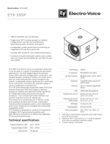 Electro-Voice ETX18SP Owner's manual
