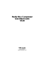 FMR Audio RNC 1773 Stereo Kompressor Quick start guide