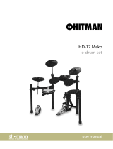 Hitman HD-17 Mako E-Drum Set Owner's manual