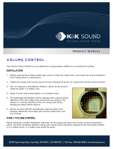 K&K Pure Classic + Volume Control Owner's manual