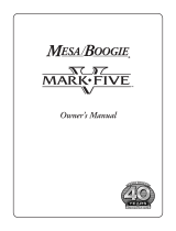 Mesa Boogie Mark Five User manual