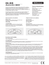Millenium DI-33 Aktive DI-Box User manual