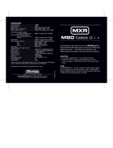 MXR M80 Bass DI Plus User manual