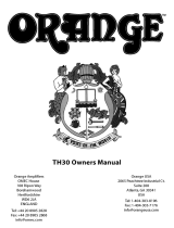 ORANGE TH30H Gitarrenröhrentopteil Owner's manual