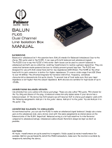 Palmer PLI-05 Trennübertrager Aluminium Owner's manual