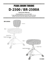 PEARL D-2500BR Drum Throne User manual