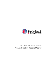 Pro-Ject Debut RecordMaster II white User manual