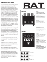 Proco Rat 2 Distortion / Overdrive Pedal Owner's manual