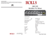 Rolls MX122 User manual