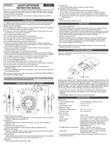 Seiko SQ-60 Metronome User manual