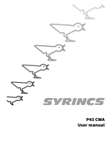 Syr­incs P43CWA Owner's manual