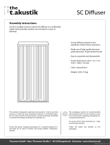 t.akustik SC Diffusor Assembly Instructions