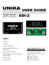 Unika SDI-2 User manual