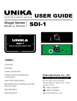 Unika SDI-1 User manual