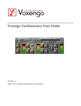 Vox­engo VariSaturator Owner's manual