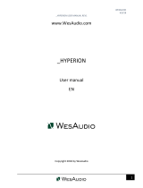 WES Audio Hyperion User manual