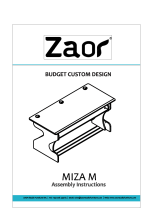 Zaor Miza M Black Cherry Desk Owner's manual
