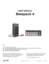 Zero 88 Betapack 4 User manual