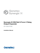 GENETEC SYNERGISIX SY-SIX-PX8-DIN 8 Form C Relay Output Expander - DIN Rail