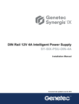 GENETEC SYNERGISIX SY-SIX-PSU-DIN-4A 12V 4A Offline Intelligent Battery Backup PSU - DIN Rail