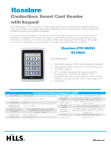 ROSSLARE ENTERPRISES Rosslare AYC-Q6355 Anti-Vandal CSN Multi Format Keypad + Reader User manual