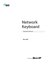 IDIS CCTV NETWORK KEYBOARD & PTZ CONTROLLER NK-1200 Technical Manual