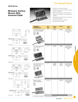 UTC SENTROL UTC 2205A-L Overhead Door Extra Heavy Duty Floor Mount Contact Technical Manual