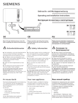 Siemens BK52100CH User manual