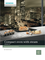 Siemens Compact built-in combination steam oven User manual
