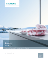 Siemens Free-standing upright freezer User manual