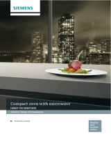 Siemens Compact oven with microwave User manual