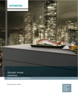 Siemens Steam Oven User manual
