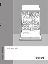 Siemens Integrated dishwasher 60 cm User manual