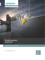 Siemens Dishwasher integrated stainless steel User manual