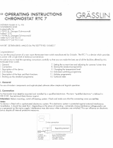 Grasslin Chronostat RTC 7 Owner's manual