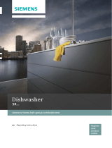 Siemens Dishwasher integrated 45cm stainless User manual