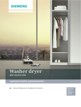 Siemens Washer-dryer Operat/Install/Short Instruct/Progr.-tab