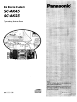 Panasonic sc ak 45 Owner's manual