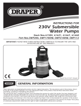 Draper 191L/Min Submersible Water Pump Operating instructions