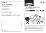 Draper Timing and Overhaul Kit Operating instructions