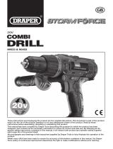 Draper Stormforce 20V Combi Drill Operating instructions